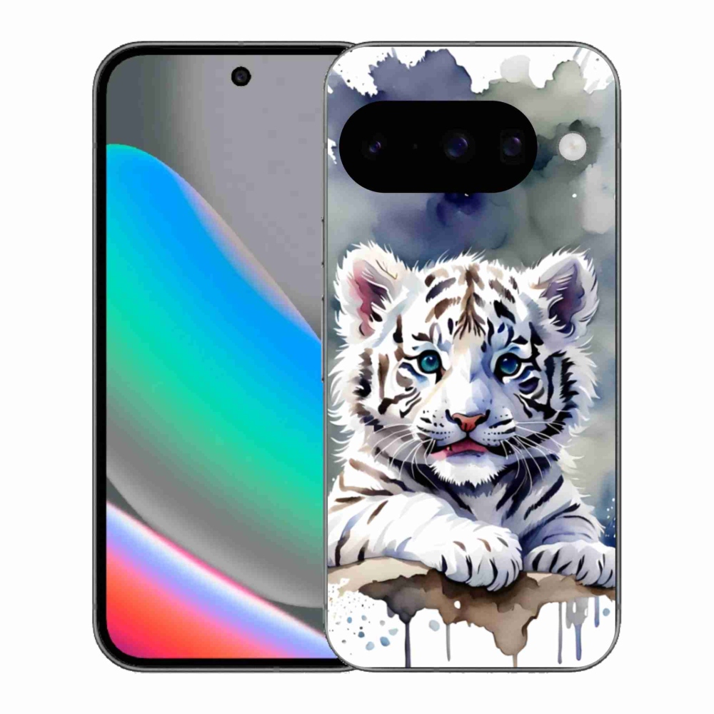 Gelový kryt mmCase na Google Pixel 10 - mládě bílého tygra