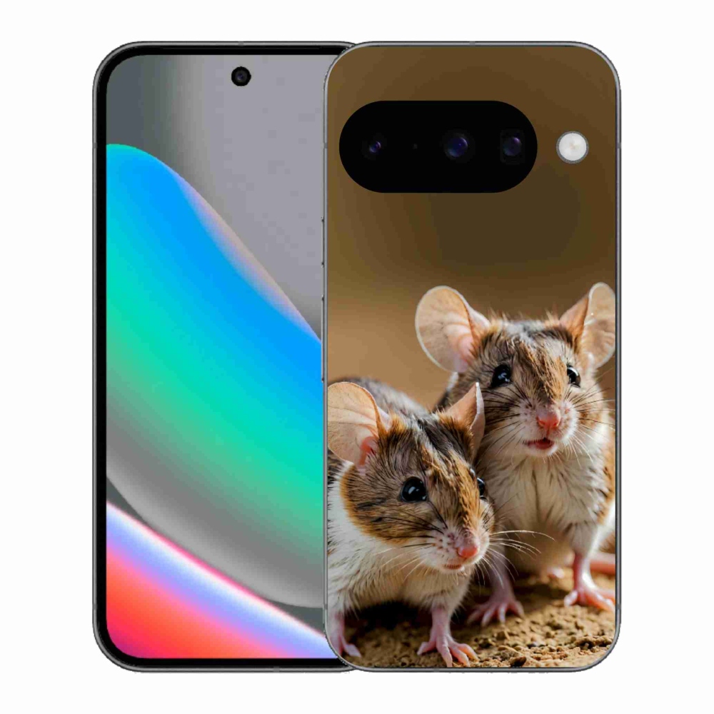 Gelový kryt mmCase na Google Pixel 10 - myší duo