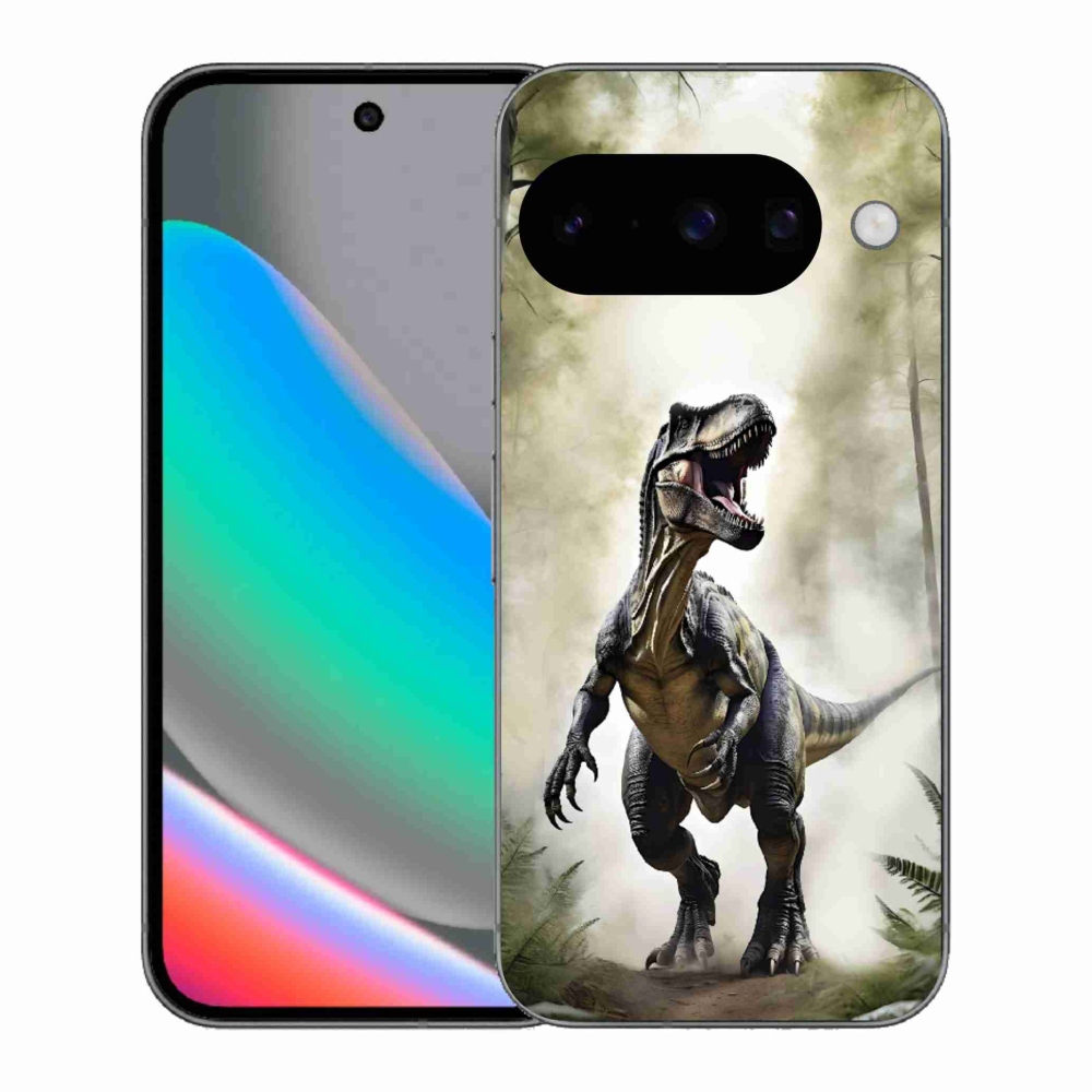 Gelový kryt mmCase na Google Pixel 10 - naštvaný T-Rex
