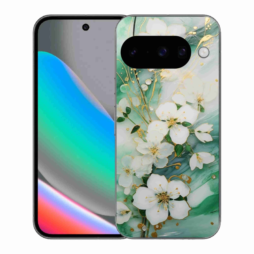 Gelový kryt mmCase na Google Pixel 10 - něžné květy