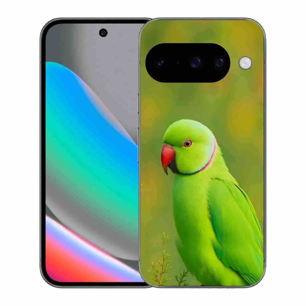 Gelový kryt mmCase na Google Pixel 10 - papoušek alexandr 2