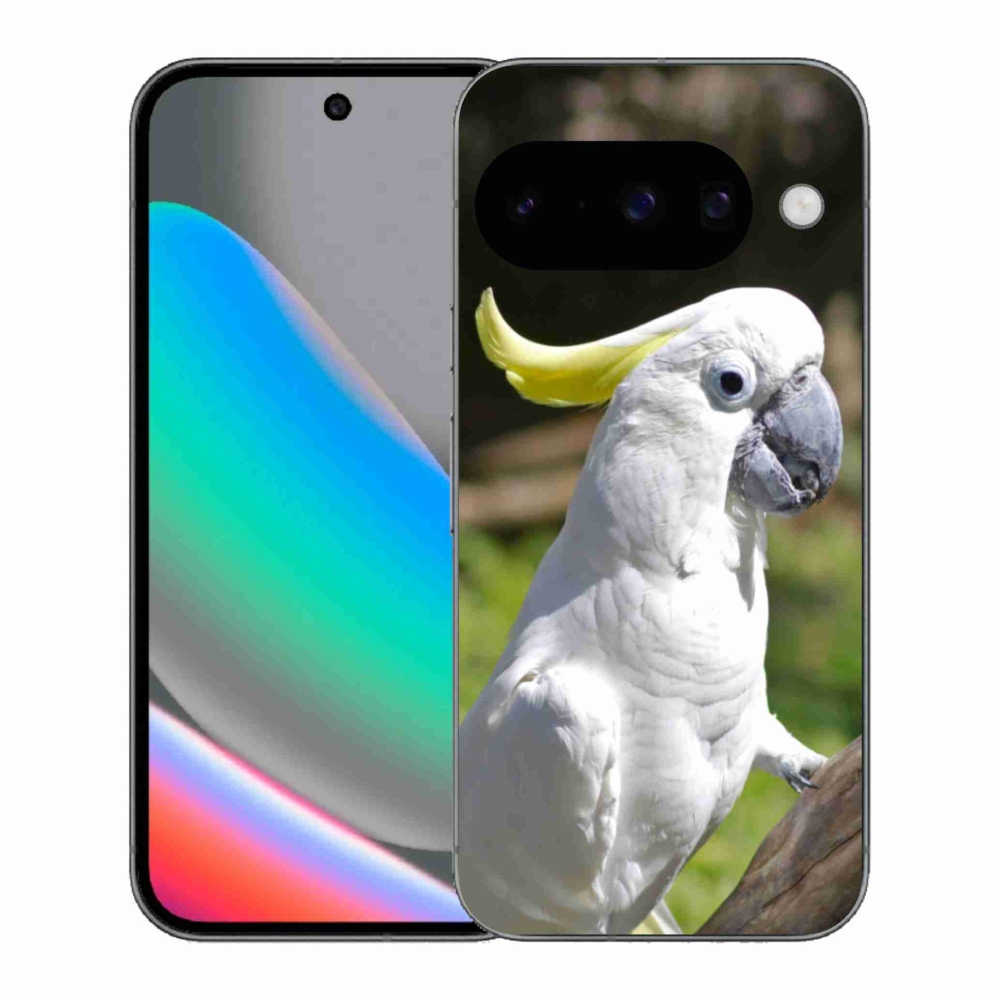Gelový kryt mmCase na Google Pixel 10 - papoušek kakadu 2