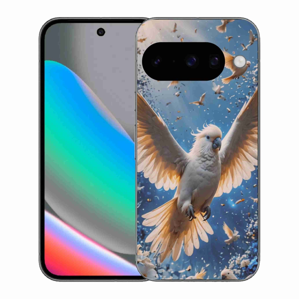 Gelový kryt mmCase na Google Pixel 10 - papoušek kakadu