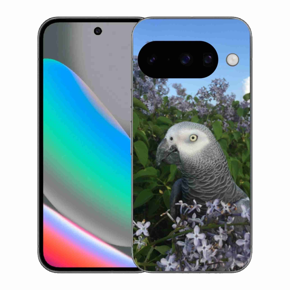 Gelový kryt mmCase na Google Pixel 10 - papoušek žako