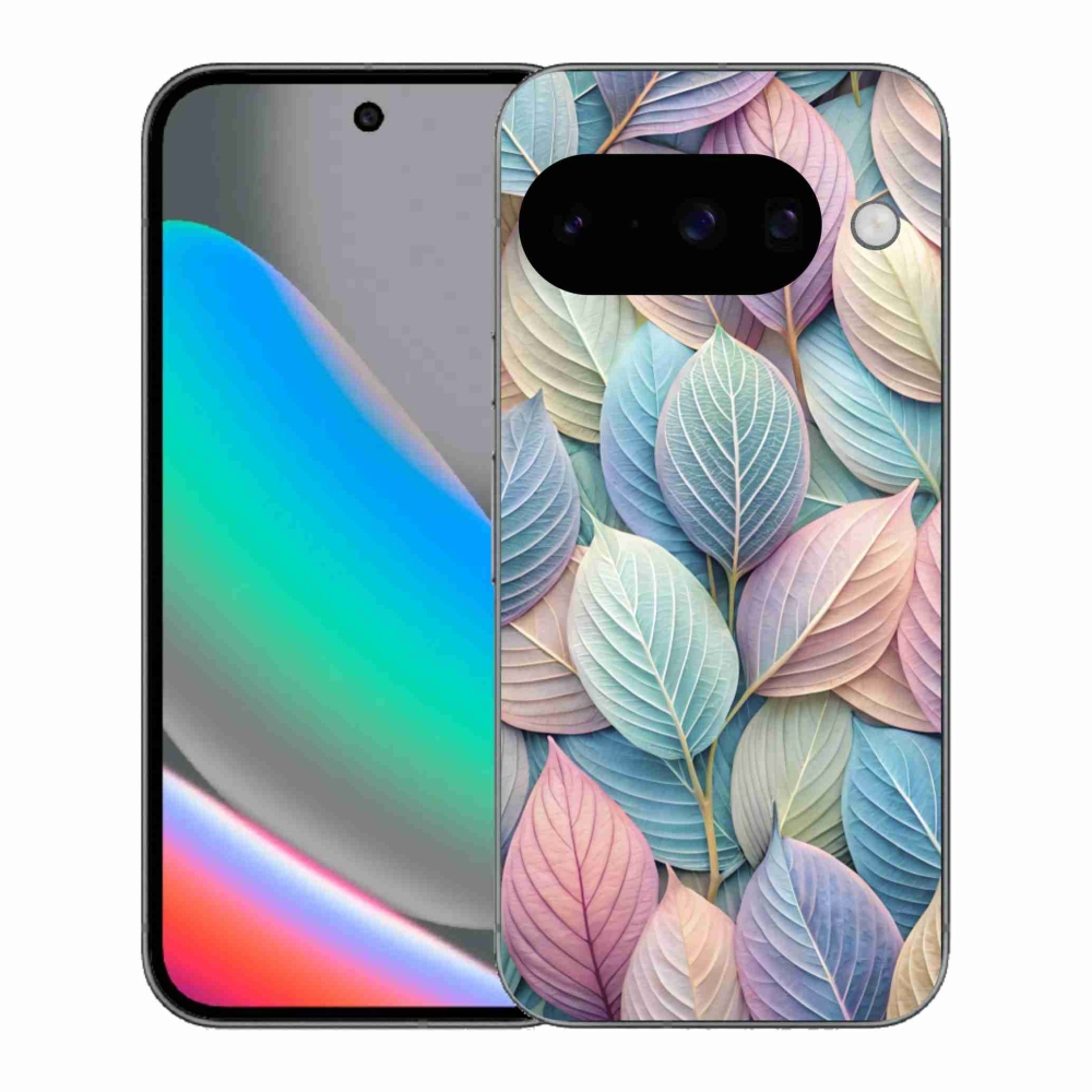 Gelový kryt mmCase na Google Pixel 10 - pastelové listy