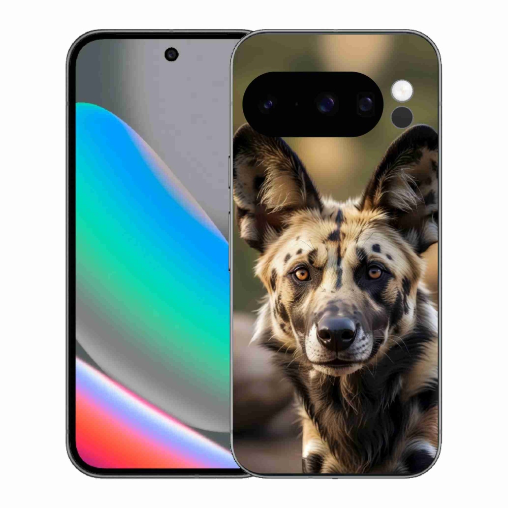 Gelový kryt mmCase na Google Pixel 10 Pro - africký divoký pes