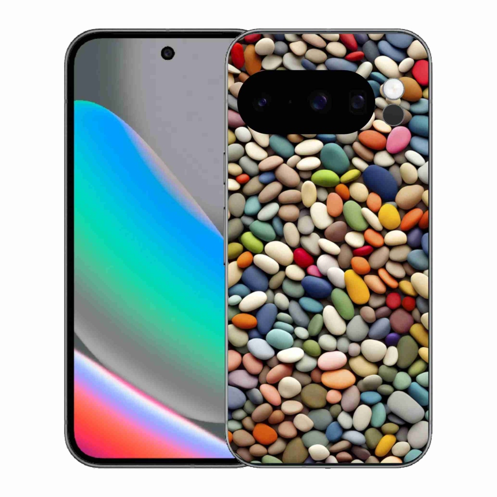 Gelový kryt mmCase na Google Pixel 10 Pro - barevné kamínky 2