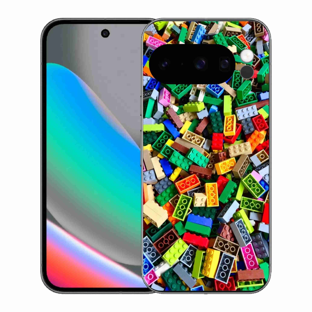 Gelový kryt mmCase na Google Pixel 10 Pro - barevné stavební kostky