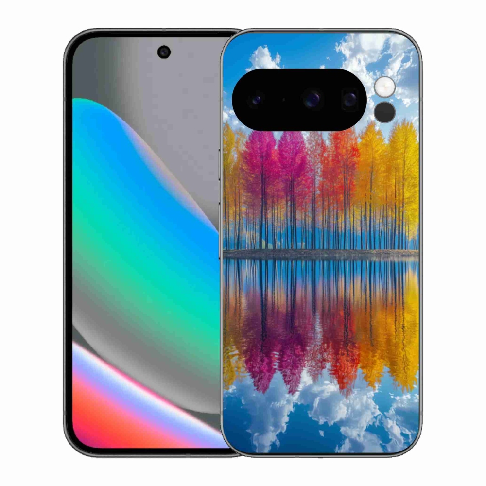 Gelový kryt mmCase na Google Pixel 10 Pro - barevné stromy