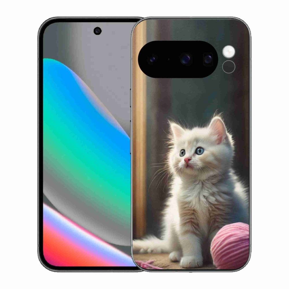 Gelový kryt mmCase na Google Pixel 10 Pro - bílé kotě 2