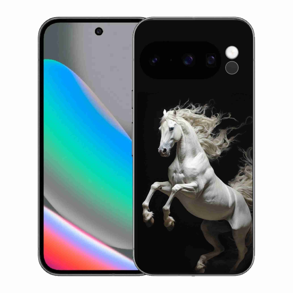 Gelový kryt mmCase na Google Pixel 10 Pro - bílý kůň 4
