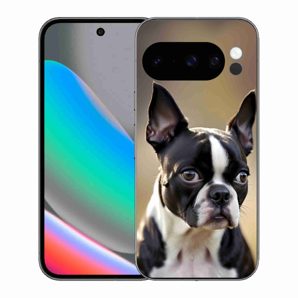 Gelový kryt mmCase na Google Pixel 10 Pro - bostonský teriér