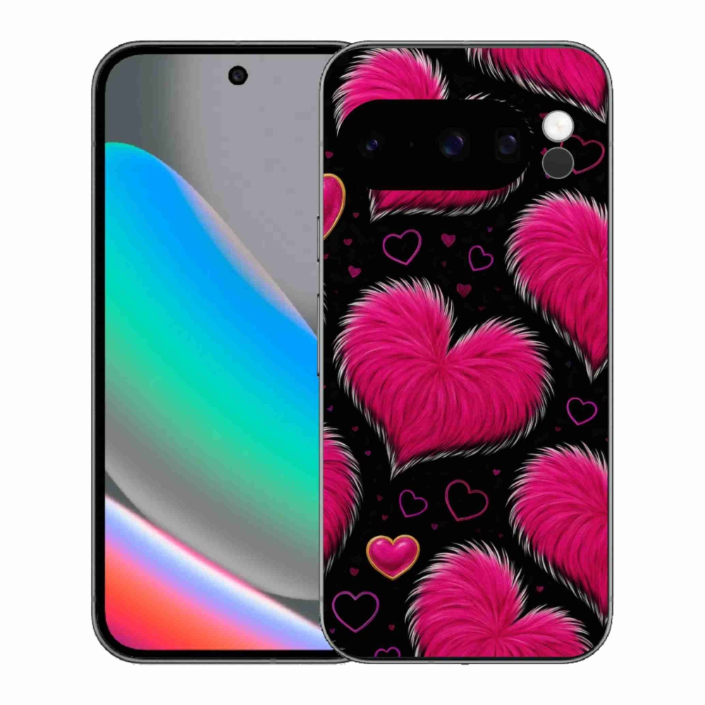 Gelový kryt mmCase na Google Pixel 10 Pro - hebká srdce