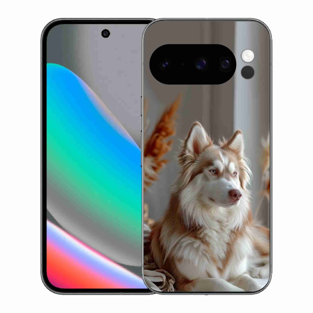 Gelový kryt mmCase na Google Pixel 10 Pro - klidný sibiřský husky