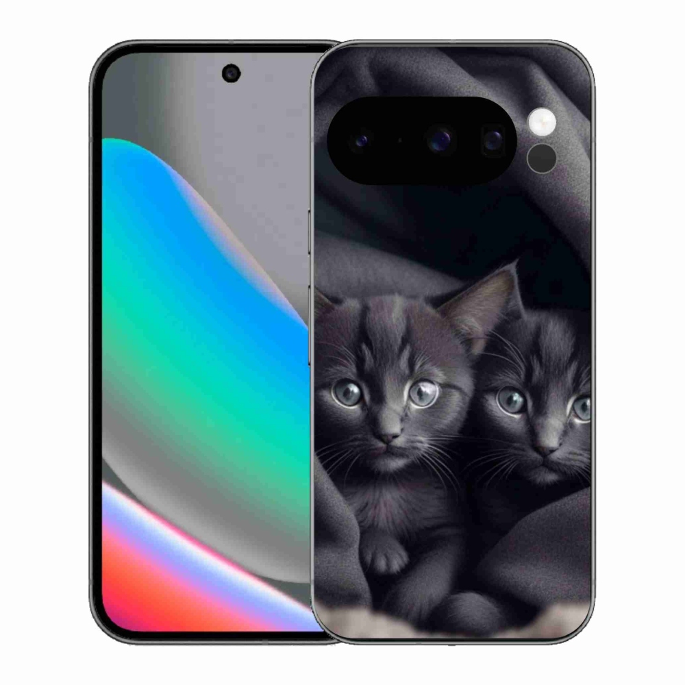 Gelový kryt mmCase na Google Pixel 10 Pro - kočičí duo