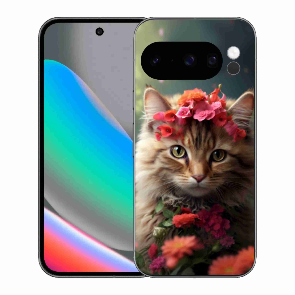 Gelový kryt mmCase na Google Pixel 10 Pro - kočíčí princezna