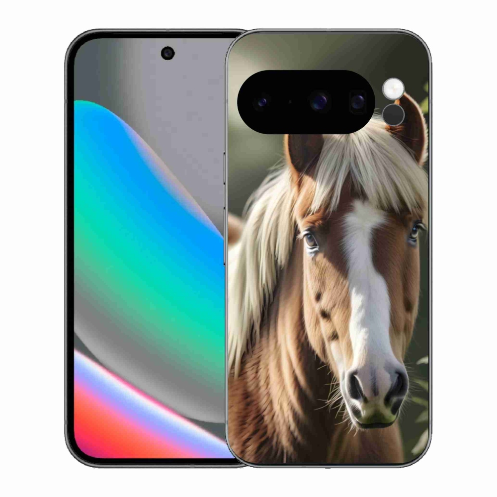 Gelový kryt mmCase na Google Pixel 10 Pro - kůň se světlou hřívou