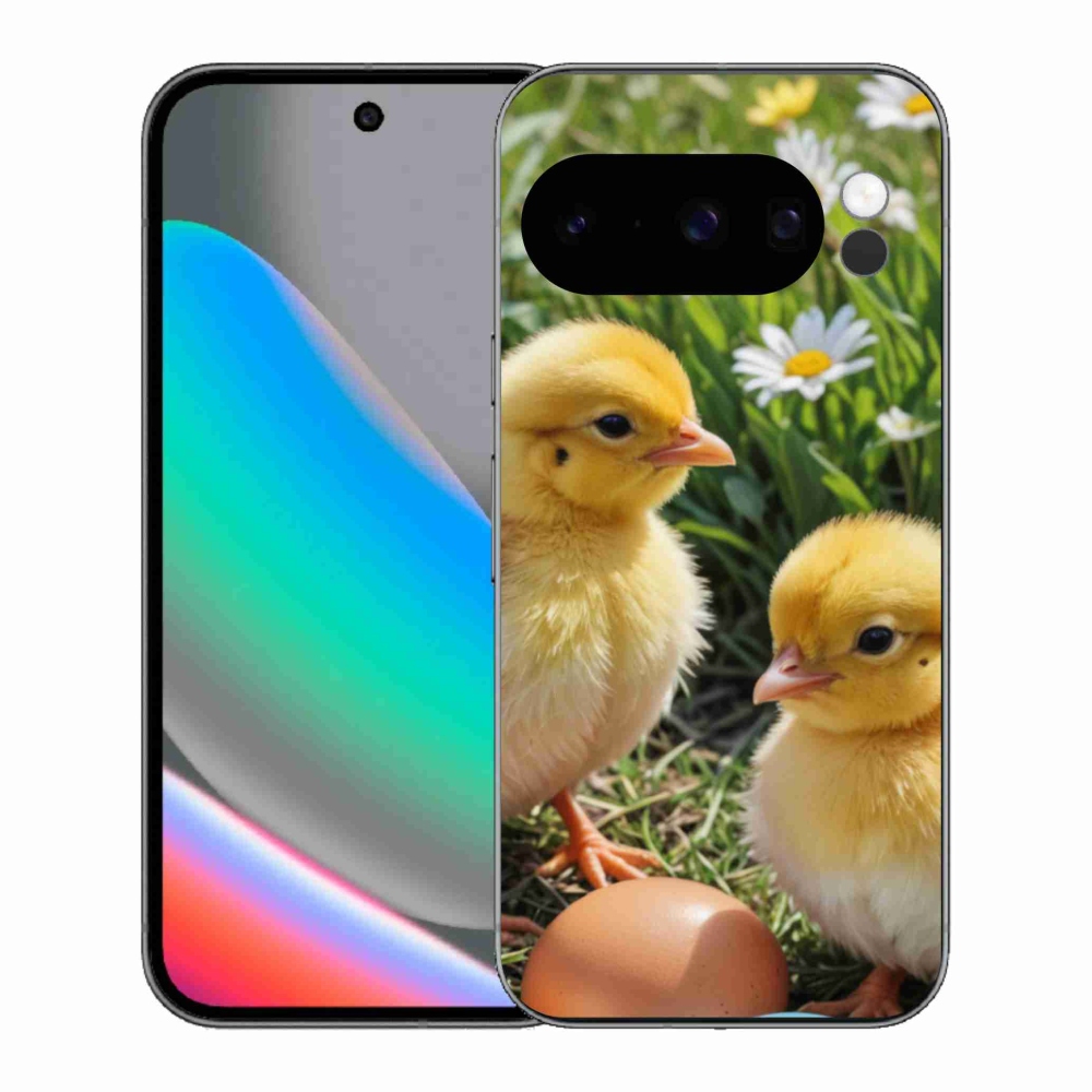 Gelový kryt mmCase na Google Pixel 10 Pro - kuřátka