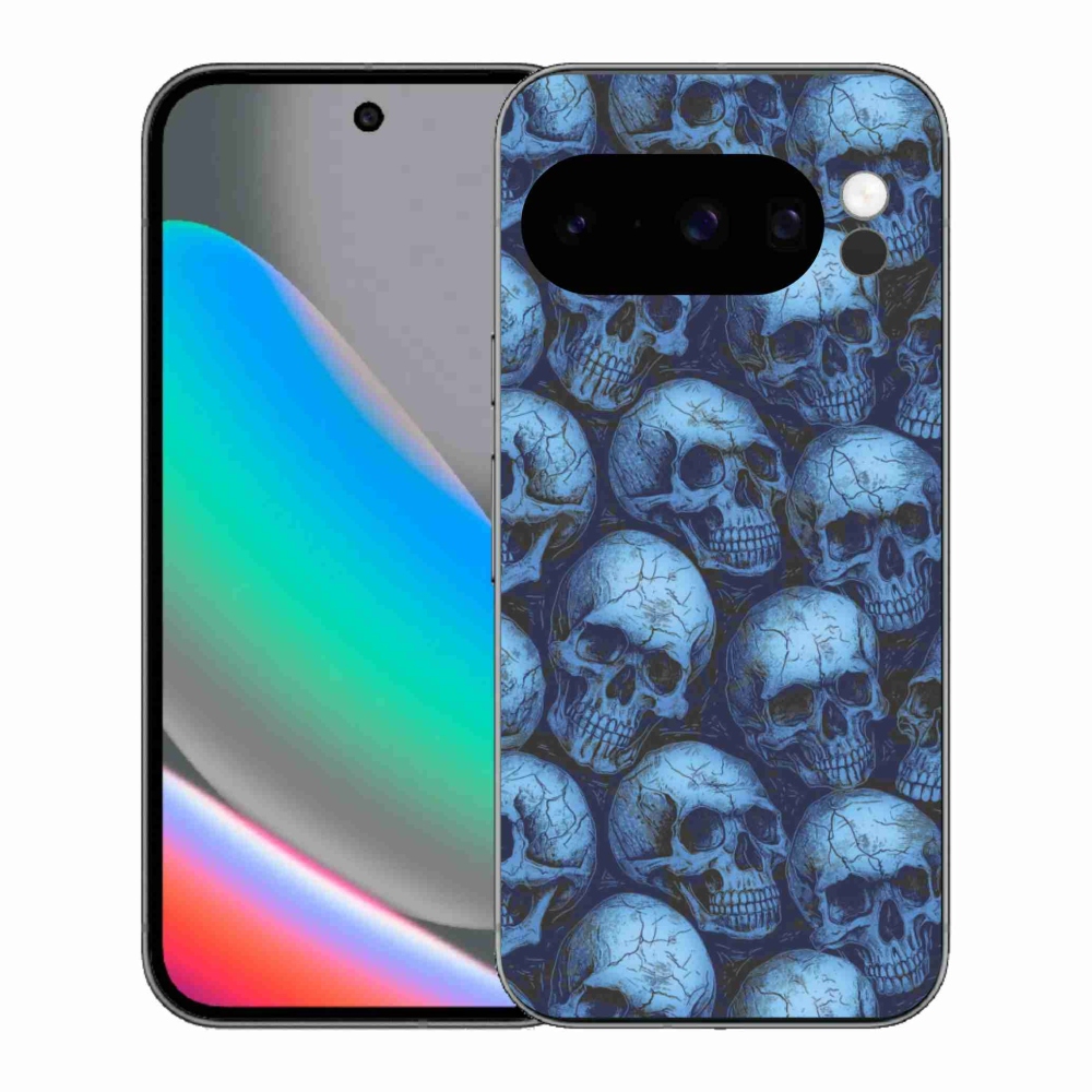 Gelový kryt mmCase na Google Pixel 10 Pro - lebky