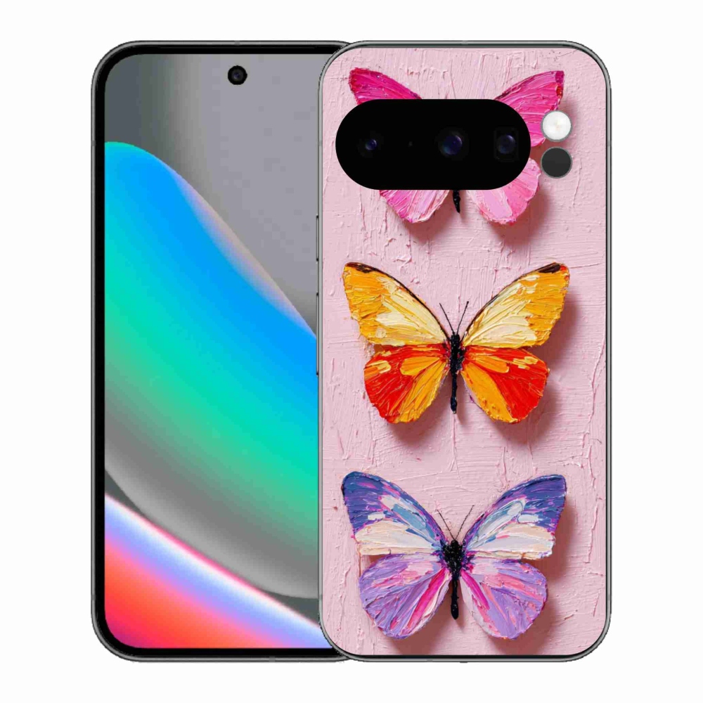 Gelový kryt mmCase na Google Pixel 10 Pro - motýlí trojice
