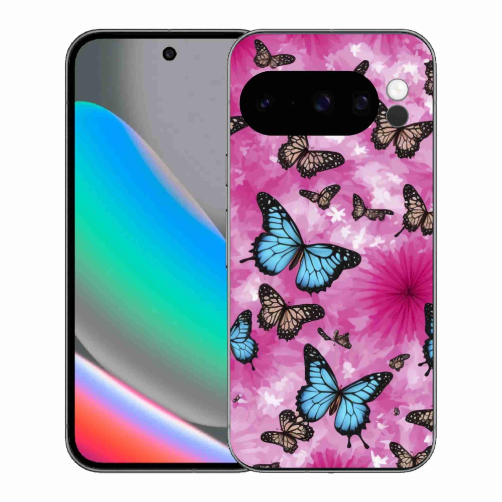 Gelový kryt mmCase na Google Pixel 10 Pro - motýlí zahrada