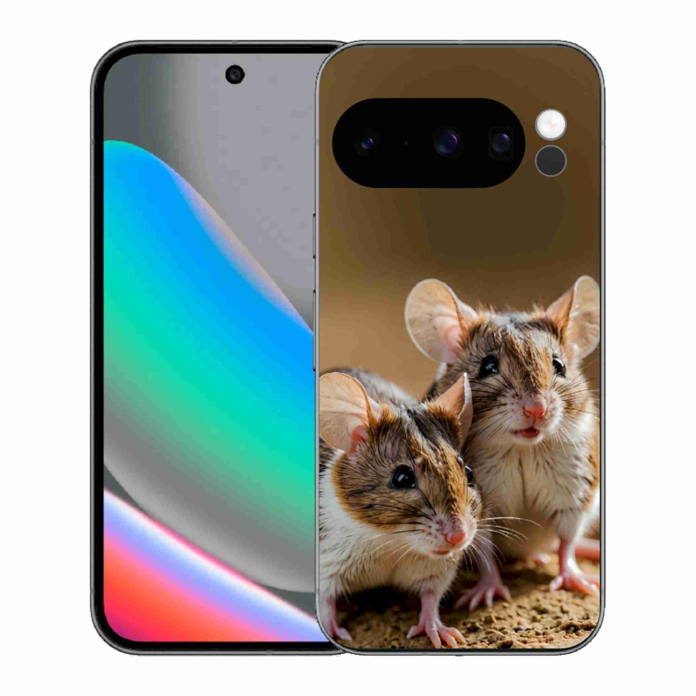Gelový kryt mmCase na Google Pixel 10 Pro - myší duo