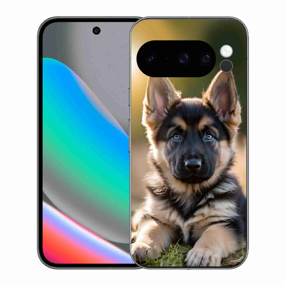 Gelový kryt mmCase na Google Pixel 10 Pro - německý ovčák v přírodě
