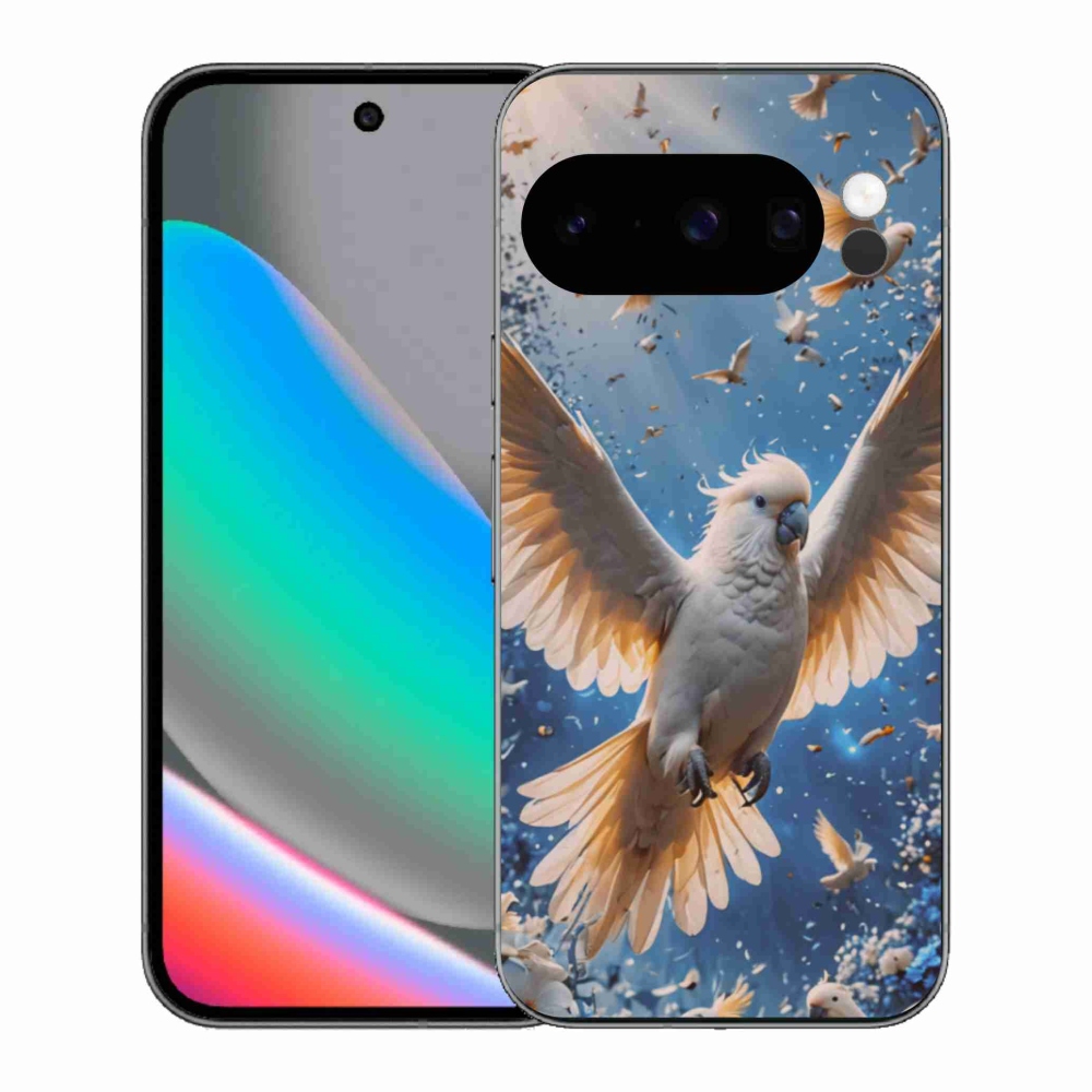 Gelový kryt mmCase na Google Pixel 10 Pro - papoušek kakadu