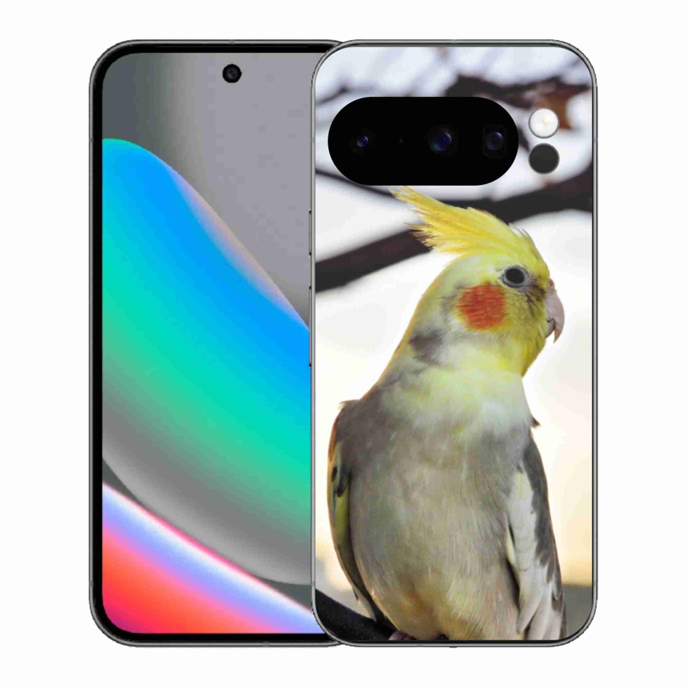 Gelový kryt mmCase na Google Pixel 10 Pro - papoušek korela