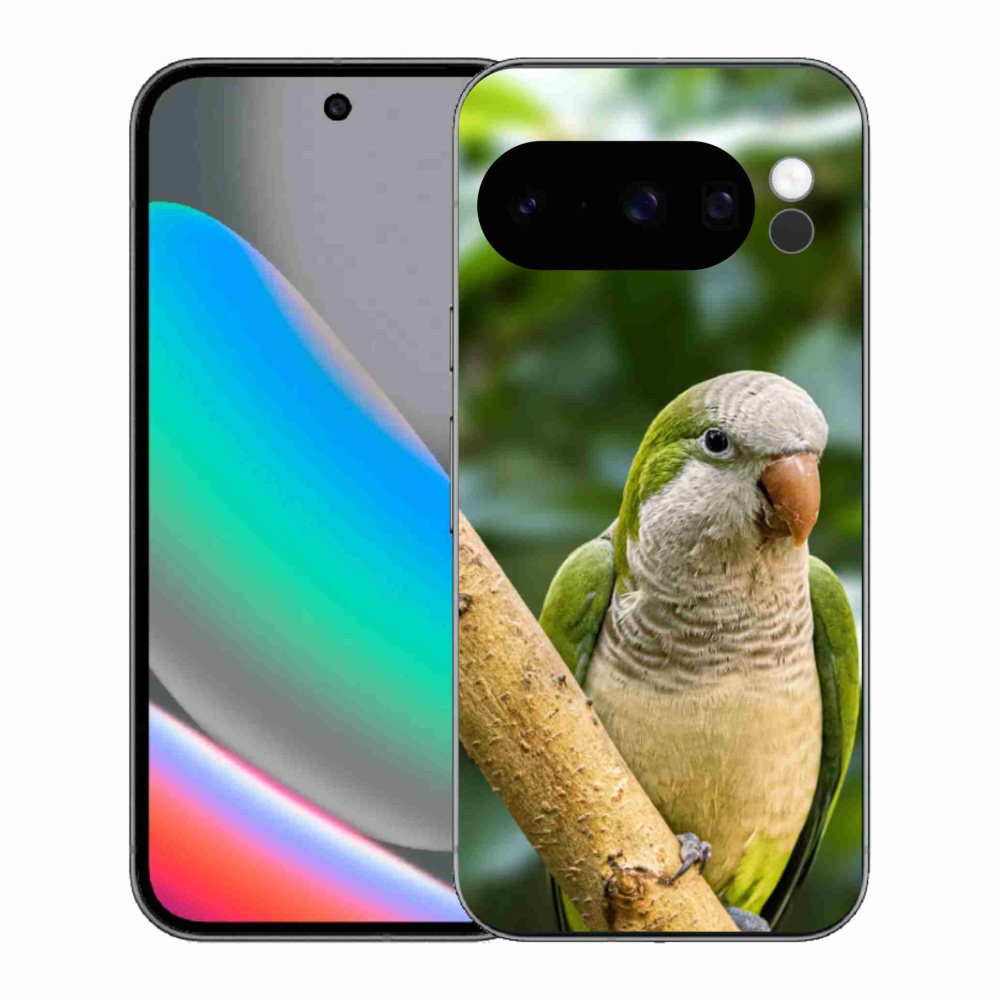 Gelový kryt mmCase na Google Pixel 10 Pro - papoušek mníšek