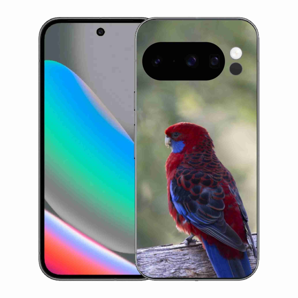 Gelový kryt mmCase na Google Pixel 10 Pro - papoušek rosela