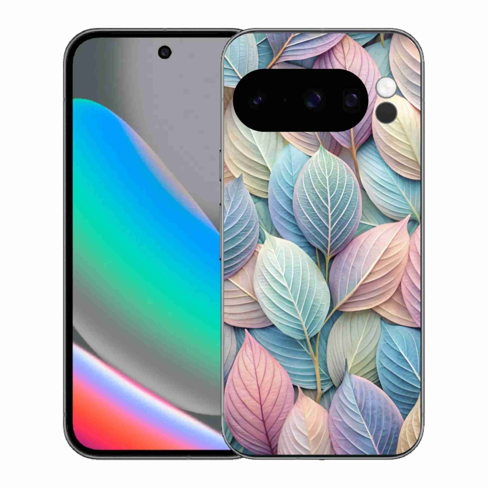 Gelový kryt mmCase na Google Pixel 10 Pro - pastelové listy