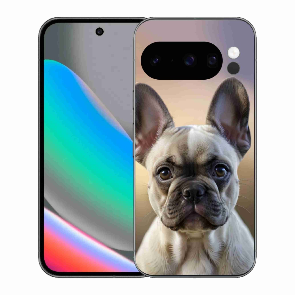 Gelový kryt mmCase na Google Pixel 10 Pro - roztomilý francouzský buldoček
