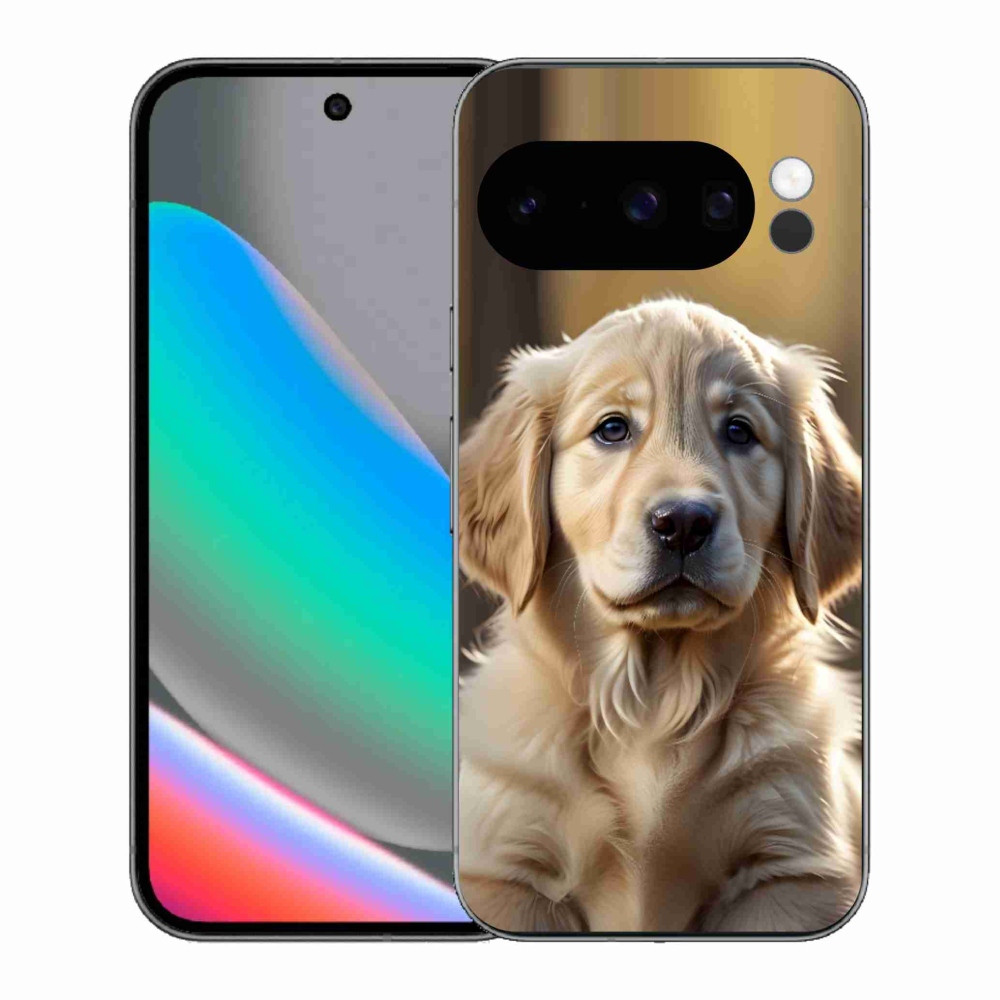Gelový kryt mmCase na Google Pixel 10 Pro - roztomilý zlatý retrívr