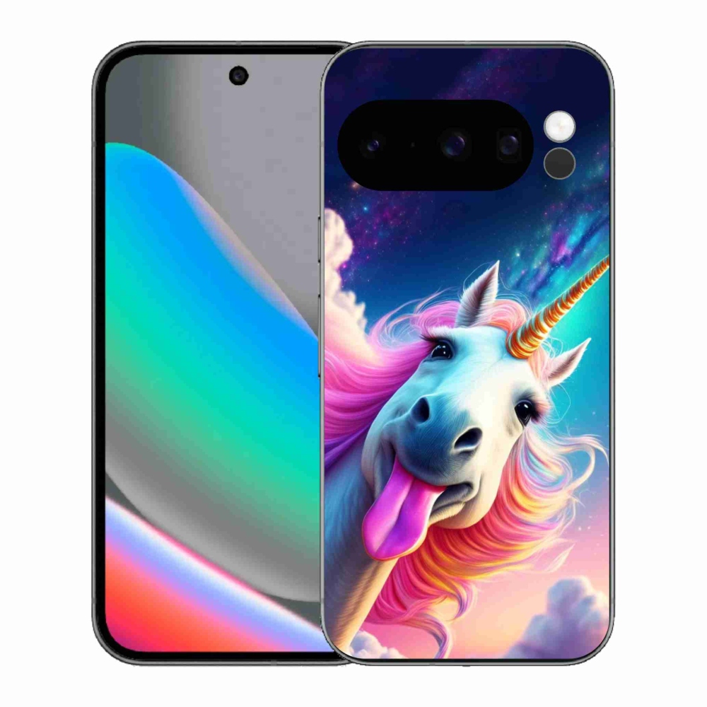Gelový kryt mmCase na Google Pixel 10 Pro - šílený jednorožec