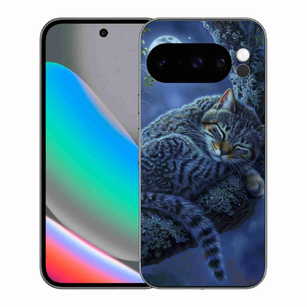Gelový kryt mmCase na Google Pixel 10 Pro - spící kočka
