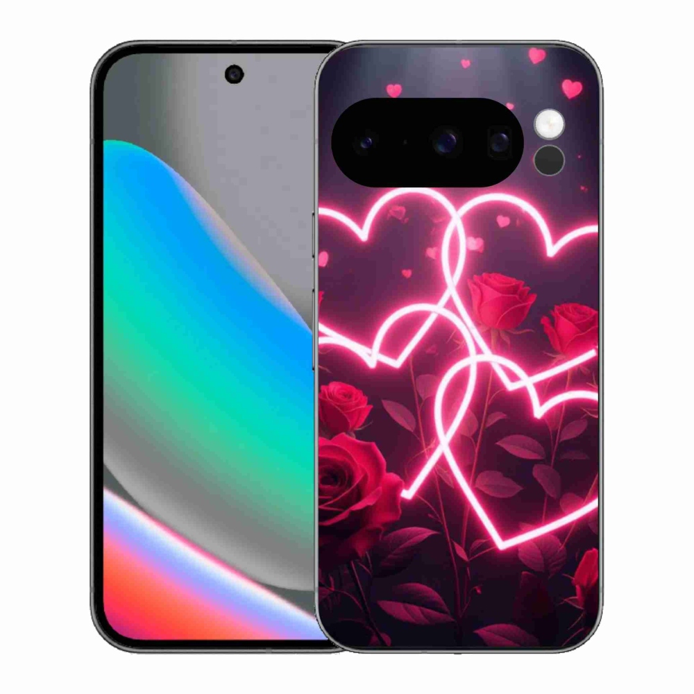 Gelový kryt mmCase na Google Pixel 10 Pro - srdce lásky