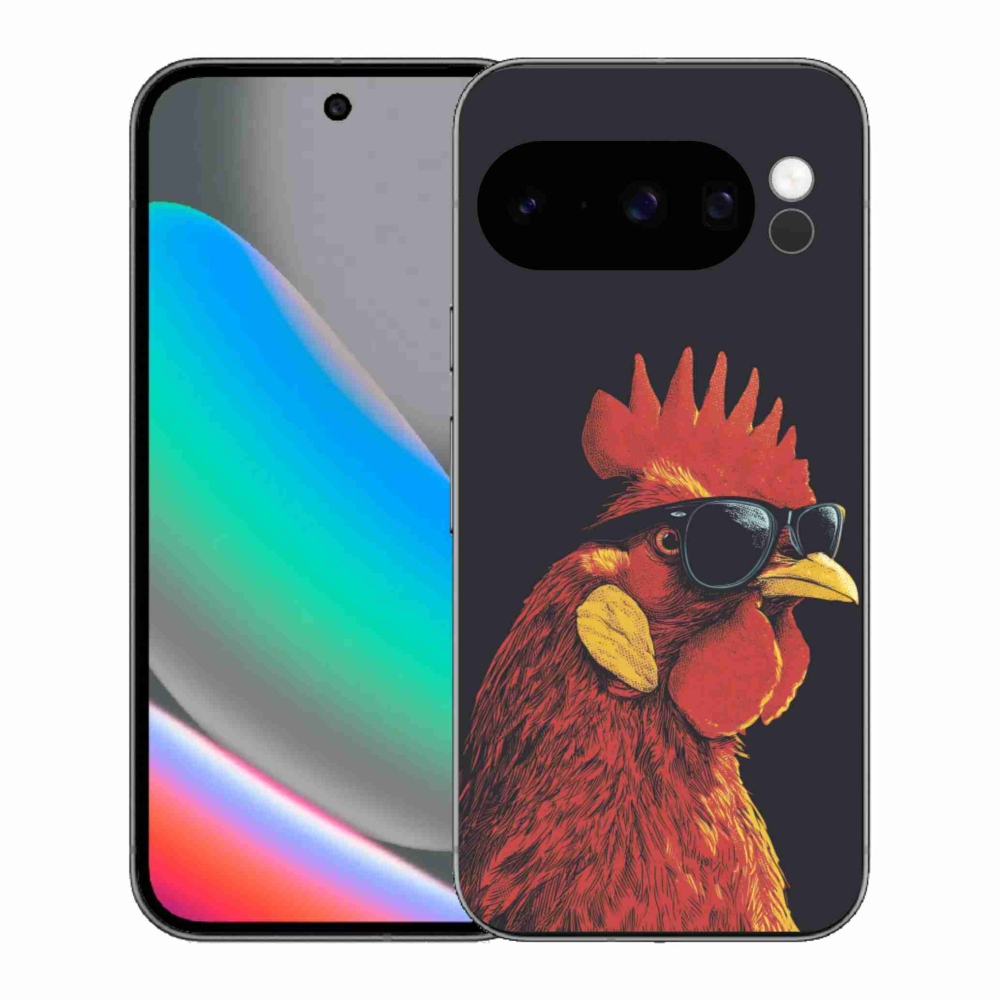 Gelový kryt mmCase na Google Pixel 10 Pro - stylový kohout