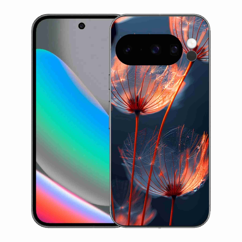 Gelový kryt mmCase na Google Pixel 10 Pro - světélkující chmýří