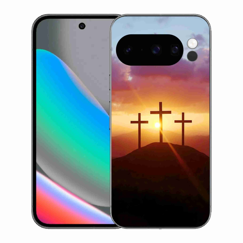 Gelový kryt mmCase na Google Pixel 10 Pro - tři kříže