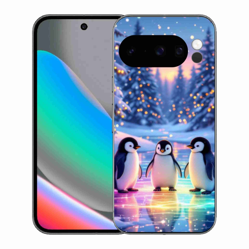 Gelový kryt mmCase na Google Pixel 10 Pro - tučnáci