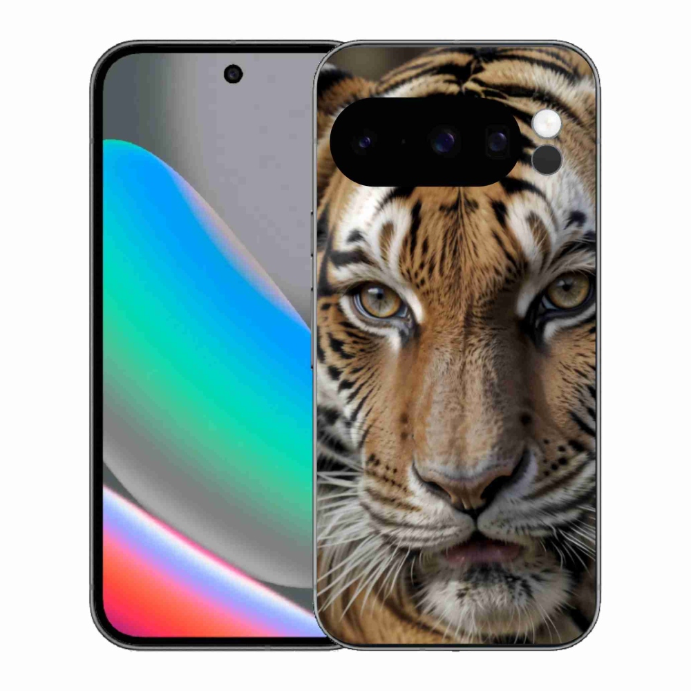 Gelový kryt mmCase na Google Pixel 10 Pro - tygří pohled