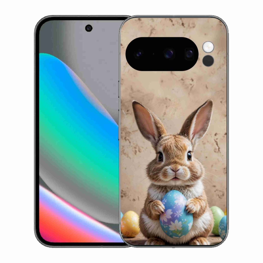 Gelový kryt mmCase na Google Pixel 10 Pro - velikonoční králíček