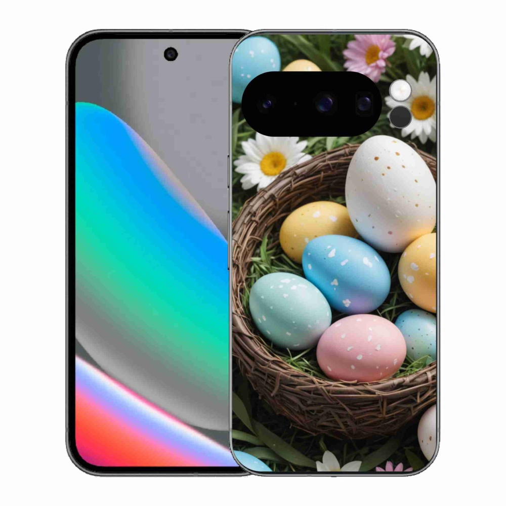 Gelový kryt mmCase na Google Pixel 10 Pro - velikonoční vajíčka 2