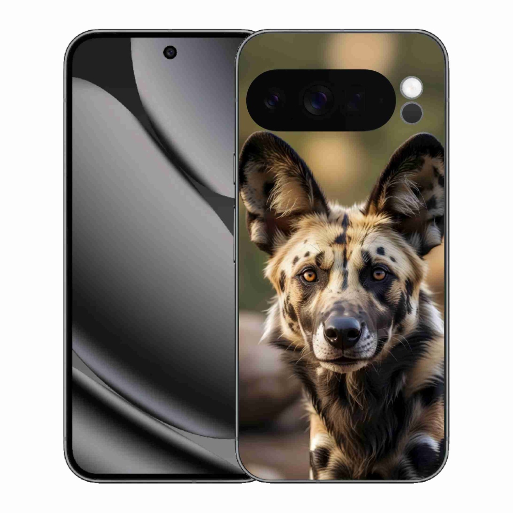 Gelový kryt mmCase na Google Pixel 10 Pro XL - africký divoký pes