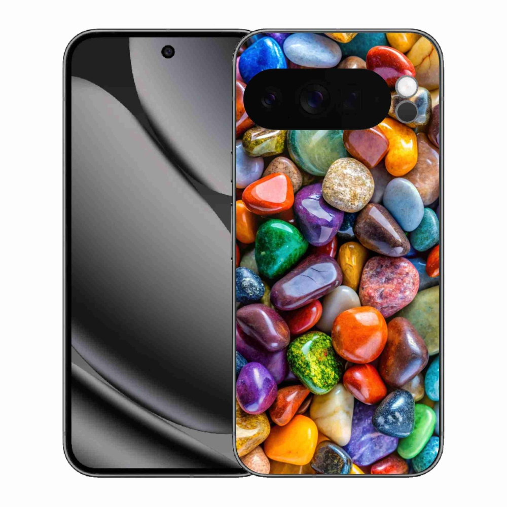 Gelový kryt mmCase na Google Pixel 10 Pro XL - barevné kamínky