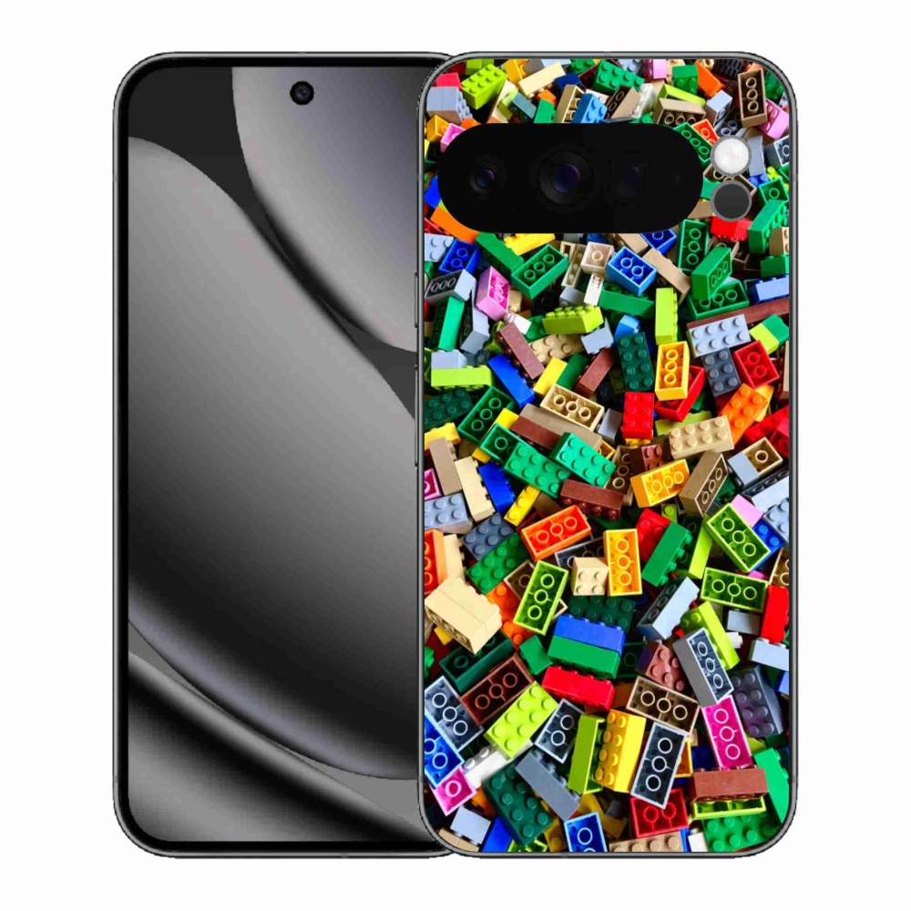 Gelový kryt mmCase na Google Pixel 10 Pro XL - barevné stavební kostky