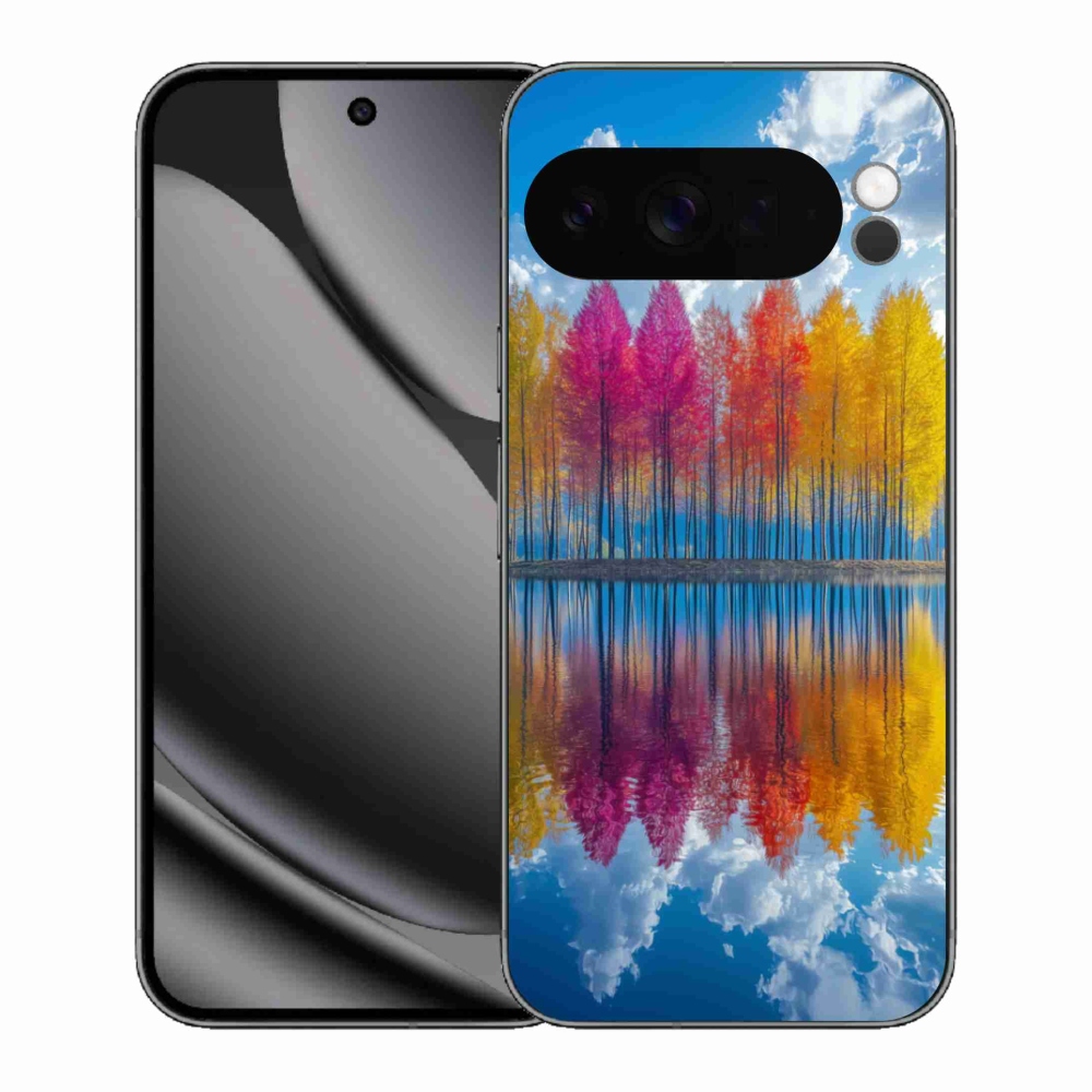 Gelový kryt mmCase na Google Pixel 10 Pro XL - barevné stromy
