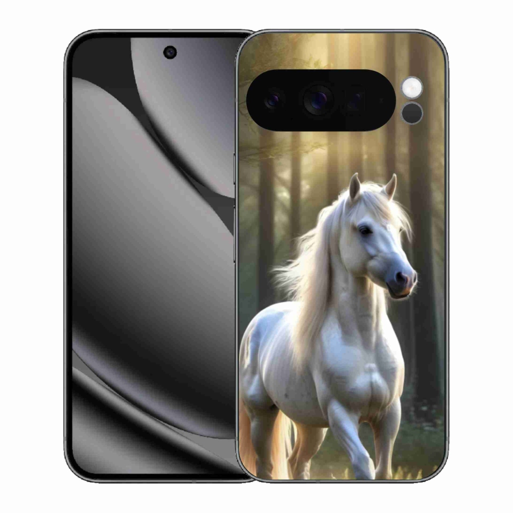 Gelový kryt mmCase na Google Pixel 10 Pro XL - bílý kůň 3