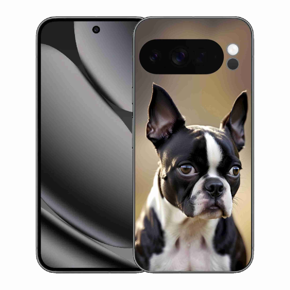 Gelový kryt mmCase na Google Pixel 10 Pro XL - bostonský teriér